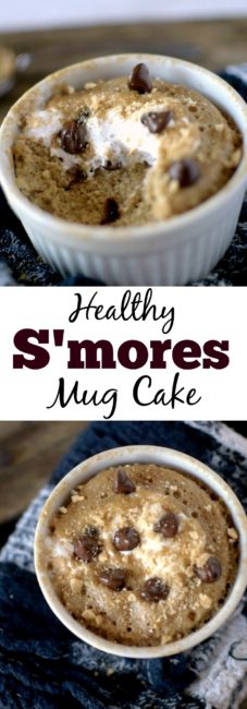 No need for a campfire to enjoy your favorite summer sweet! All you need are a few simple ingredients, a mug and a microwave to create this Healthy S'mores Mug Cake! You won't believe it's vegan and gluten-free!