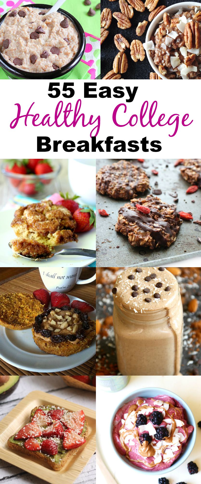 55 Healthy College Breakfast Recipes