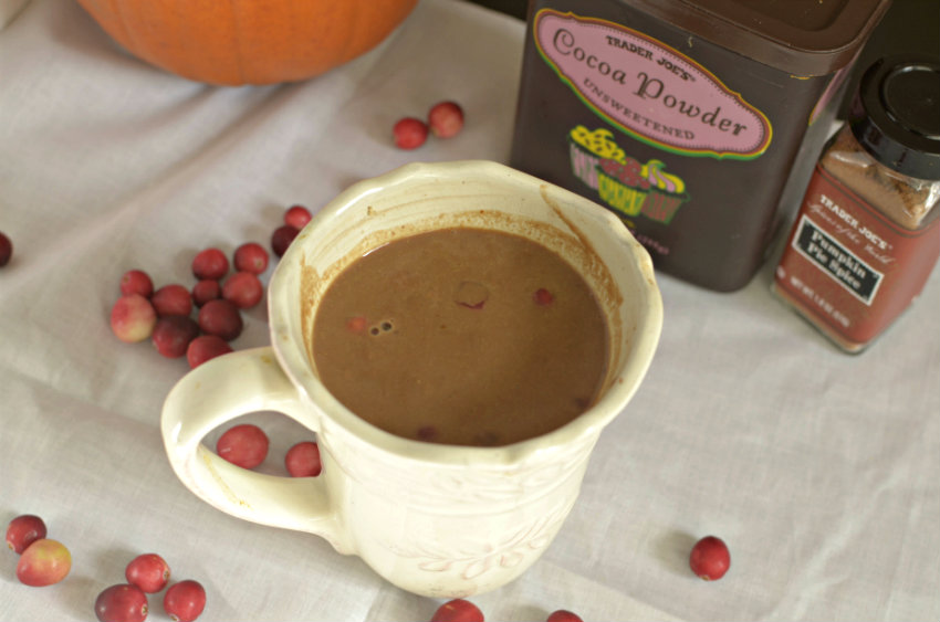 Cranberry Pumpkin Spice Hot Chocolate is the perfect holiday drink to keep you all warm and cozy!