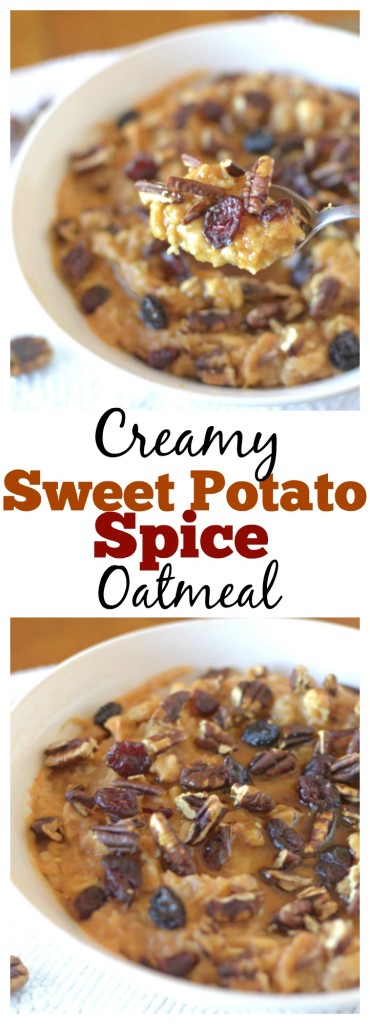 sweet potato spice oatmeal