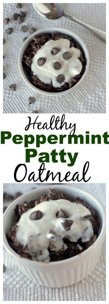 This healthy Peppermint Patty Oatmeal tastes like the classic candy in breakfast form! You'll never want to skip breakfast again! This is GF and has a DF and vegan option!