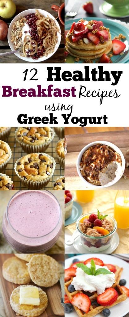 You will enjoy the awesome benefits of greek yogurt in a delicious filling and healthy breakfast with these  12 Healthy Greek Yogurt Breakfast Recipes!
