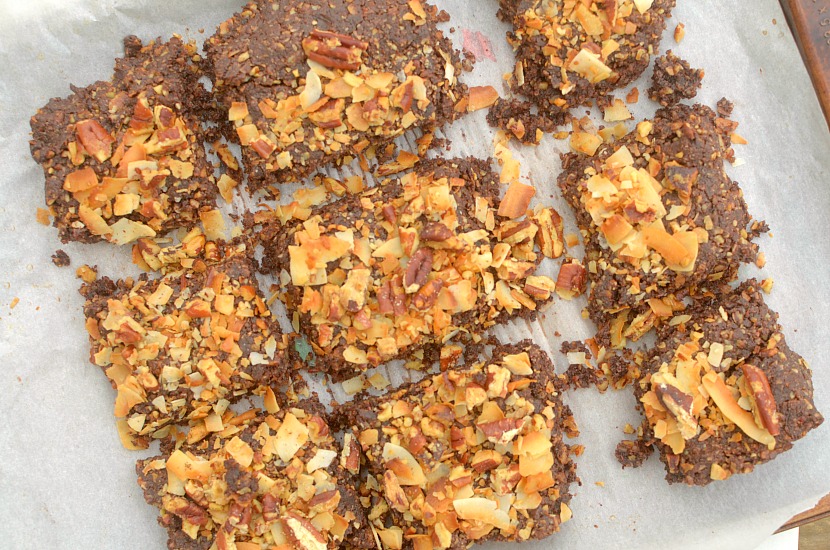 Have your cake and eat it too, for breakfast! These Vegan and Paleo German Chocolate Cake Breakfast Bars are super simple to make!