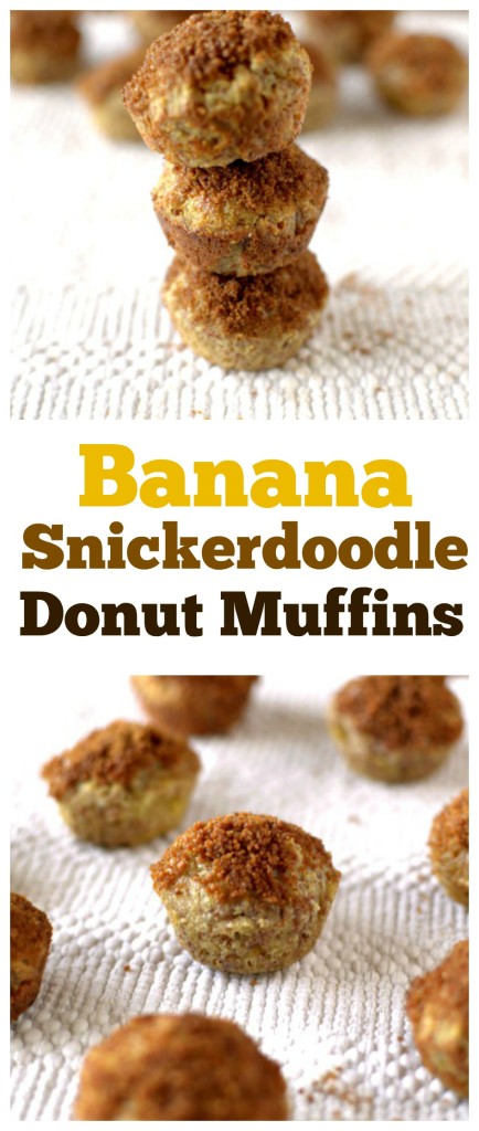 These Banana Snickerdoodle Donut Muffins are a delicious and healthy start to your morning with a big cup of coffee!You would never guess that they are paleo, vegan and gluten-free!
