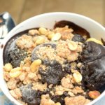 This Vegan Brownie Protein Ice Cream with Peanut Butter Cookie Crumbles is a healthy, delicious and refreshing post-workout snack or dessert that would never know is guilt-free! Also refined-sugar-free, dairy-free, gluten-free and high protein!