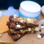 These No-Bake Paleo S'mores Protein Bars are a healthy, easy and delicious on-the-go snack! They only require a few ingredients and taste like S'MORES!