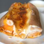 Cinnamon Roll Creme Brulee Stuffed Sweet Potato 1
