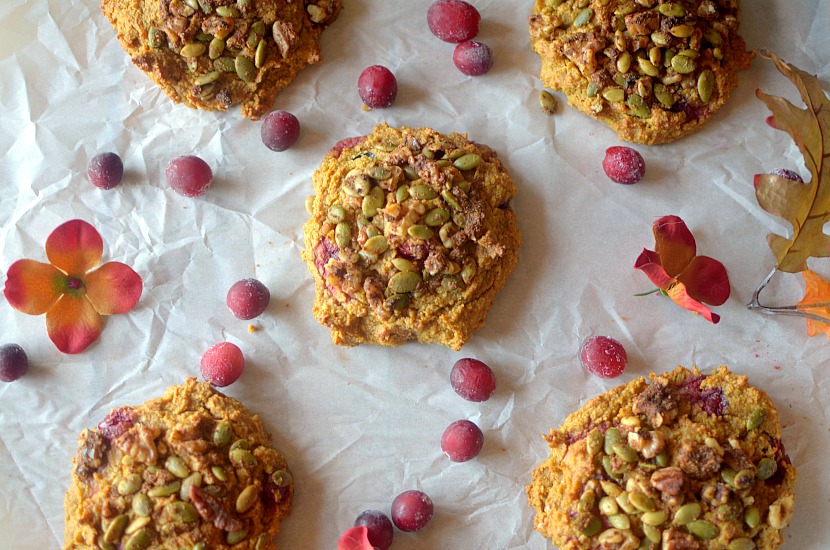 Paleo Cranberry Pumpkin Muffin Tops, because why waste the bottom when you can just eat the best part? So easy-to-make and are the perfect on-the-go breakfast or snack made with REAL ingredients! Also gluten-free with a vegan option!