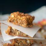 Flourless Cinnamon Toffee Blondies are so gooey and delicious! Would never know that they are good for you! Also gluten-free, vegan and paleo!!