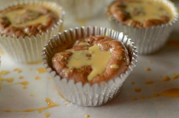 Low Carb Buckeye Brownie Banana Muffins