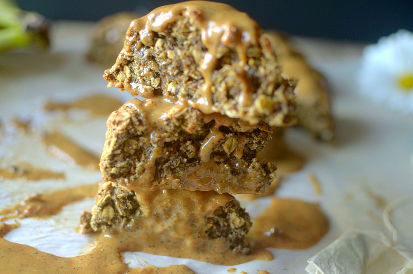 Peanut Butter Banana Chai Oatmeal Scones combine an array of delectable flavors and whole ingredients to satisfy your hunger pangs and cravings alike! Vegan + Gluten-free