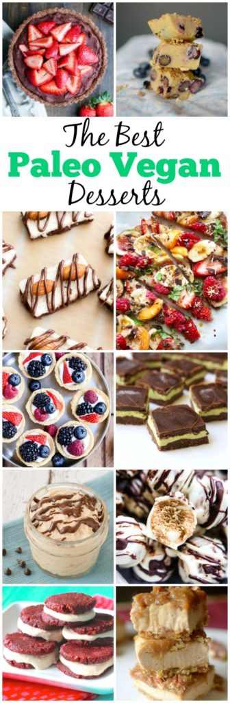 50+ of the Best Paleo Vegan Desserts to make for any holiday or special occasion! They are all so easy to make and so delicious! All are gluten-free, dairy-free, and grain-free on top of being paleo and vegan too!