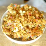 Now you can eat breakfast like it's your birthday every day with this Birthday Cake Granola! You won't guess it's healthy! Also gluten-free and vegan!