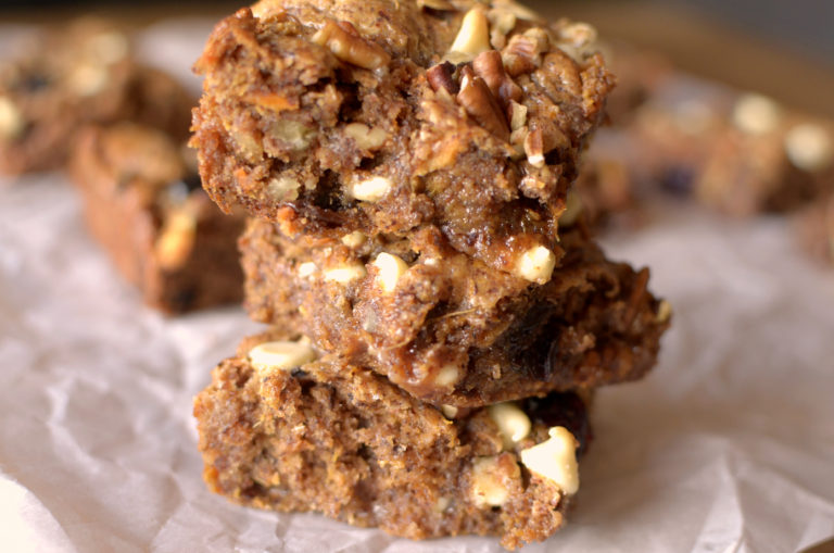 The BEST Flourless Sweet Potato Blondies