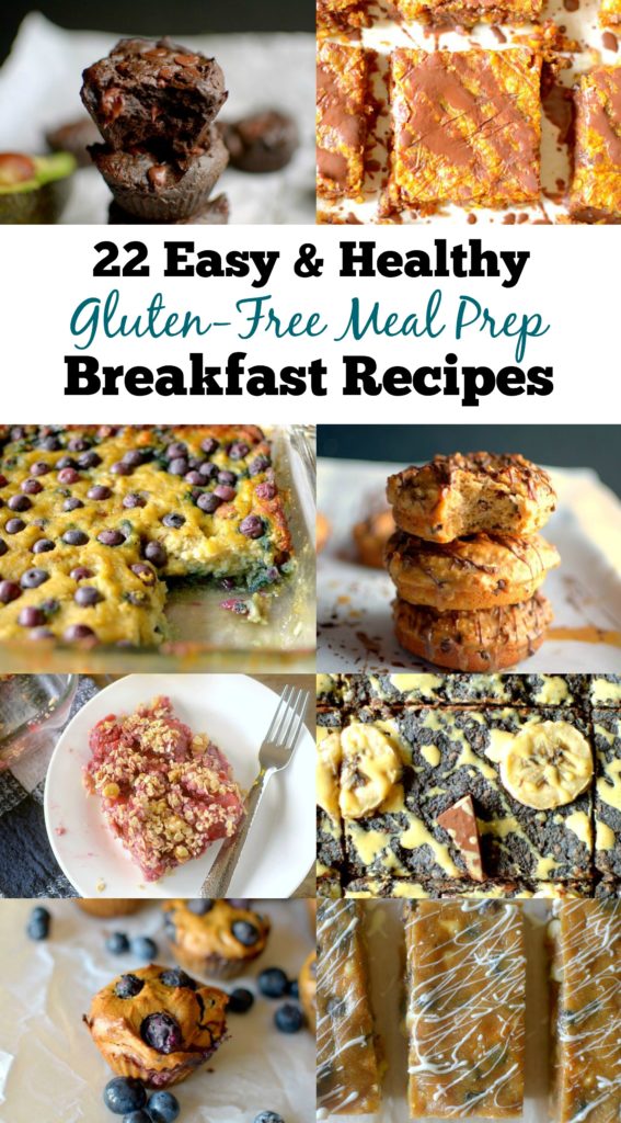 22 Easy, healthy and delicious gluten-free meal prep breakfast recipes to grab n' go for busy days! Many are paleo and vegan friendly!