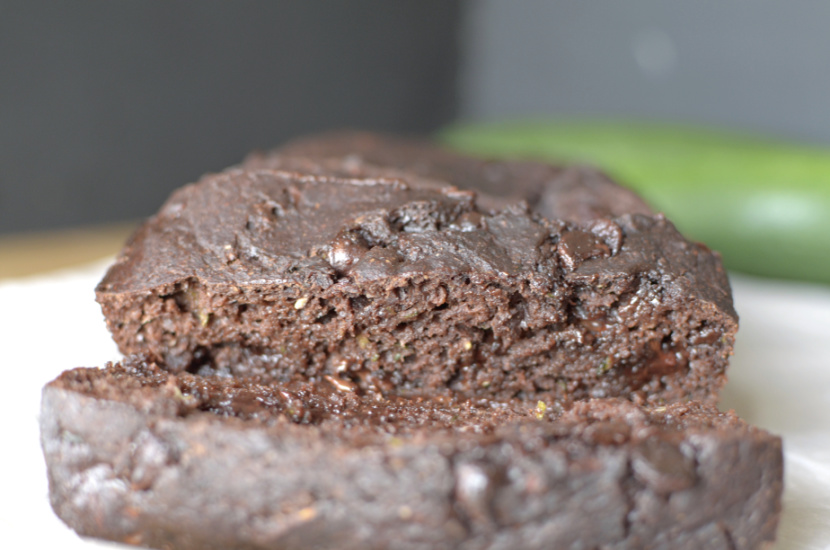 Got Pancake mix? Make this healthy pancake Mix Chocolate Zucchini Bread! It's made with only eight ingredients and is full of rich chocolate flavor! Also vegan + gluten-free options.